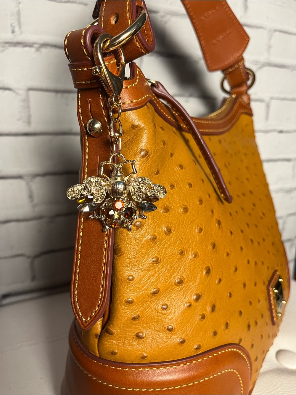 Shimmering Beatle Moth Bee Purse Charm